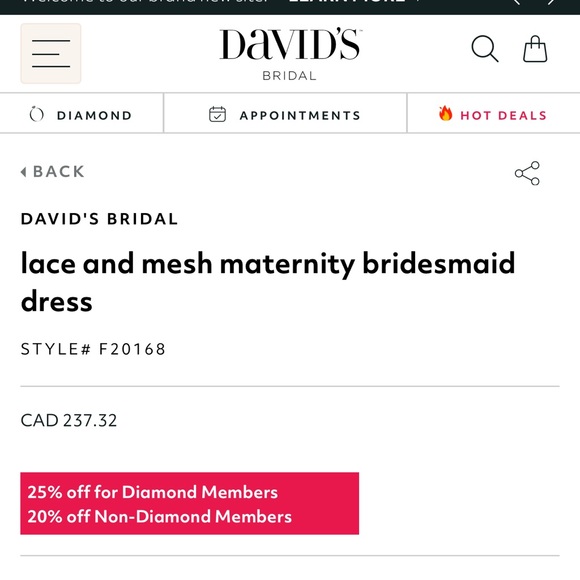 David’s Bridal bridesmaid dress - Picture 9 of 11